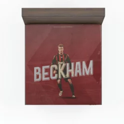 A C Milan Top Ranked Player David Beckham Fitted Sheet