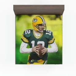 Aaron Rodgers Excellent Quarterback NFL Player Fitted Sheet