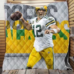 Aaron Rodgers NFL Green Bay Packers Club Quilt Blanket