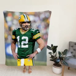 Aaron Rodgers Popular NFL Player Fleece Blanket