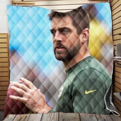 Aaron Rodgers Professional American Football Player Quilt Blanket