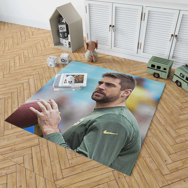 Aaron Rodgers Professional American Football Player Rug 1