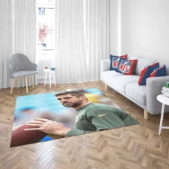Aaron Rodgers Professional American Football Player Rug 2