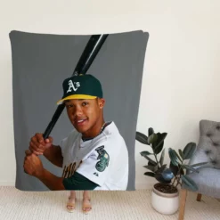 Addison Russell American Professional Baseball Player Fleece Blanket