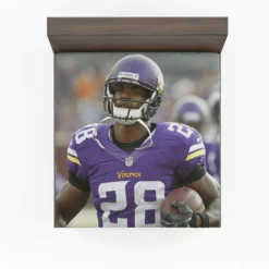 Adrian Peterson Energetic Running Back in NFL Fitted Sheet