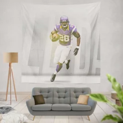 Adrian Peterson Greatest NFL Running Backs Tapestry