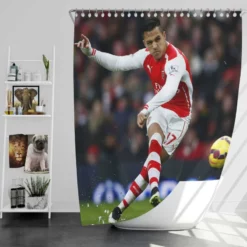 Alexis Sanchez Populer Arsenal Forward Football Player Shower Curtain