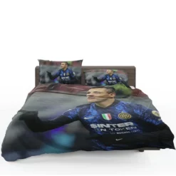 Alexis Sanchez Top Ranked Inter Milan Football Player Bedding Set