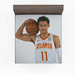 American Basketball Player Trae Young Fitted Sheet