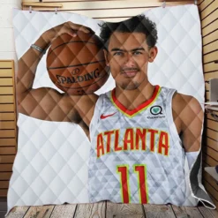American Basketball Player Trae Young Quilt Blanket