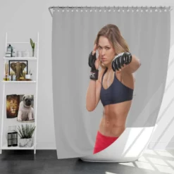 American Wrestler Ronda Rousey Shower Curtain