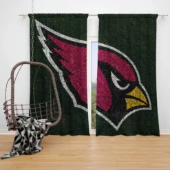 Arizona Cardinals Logo NFL American Football Window Curtain