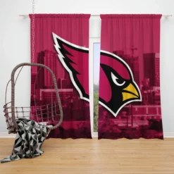Arizona Cardinals NFL Team Logo Window Curtain