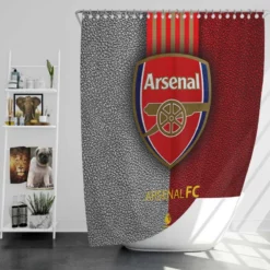 Arsenal Football Club Logo Shower Curtain