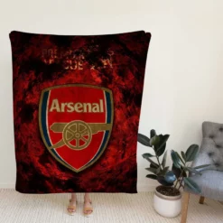 Arsenal Logo Strong Football Club Logo Fleece Blanket