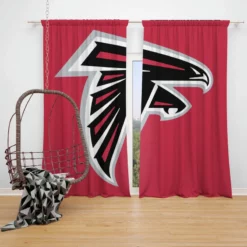 Atlanta Falcons American Football NFL Window Curtain