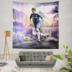 Atletico Madrid Soccer Player Fernando Torres Tapestry
