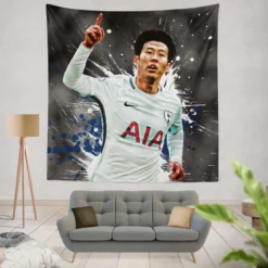 Awarded Korean Player Son Heung Min Tapestry