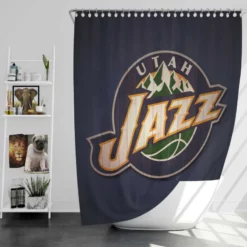 Awarded NBA Basketball Team Utah Jazz Shower Curtain