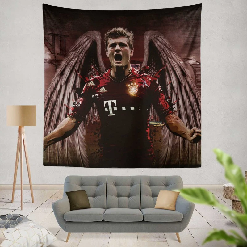 Bayern Munich Football Player Toni Kroos Tapestry
