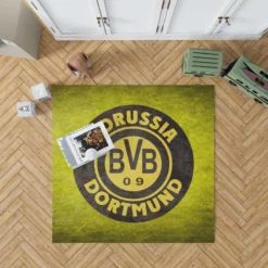Borussia Dortmund Popular German Football Club Rug