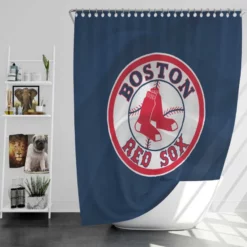 Boston Red Sox Classic MLB Baseball Club Shower Curtain
