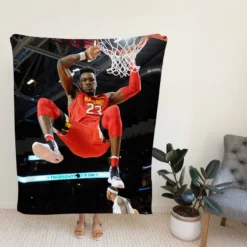 Bruno Fernando Professional NBA Basketball Player Fleece Blanket
