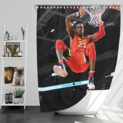 Bruno Fernando Professional NBA Basketball Player Shower Curtain
