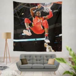 Bruno Fernando Professional NBA Basketball Player Tapestry