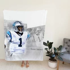 Cam Newton Professional NFL Player Fleece Blanket