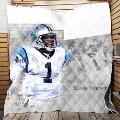 Cam Newton Professional NFL Player Quilt Blanket