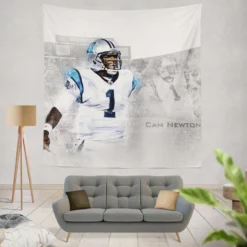 Cam Newton Professional NFL Player Tapestry