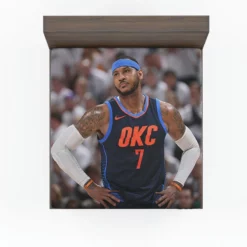 Carmelo Anthony American Professional Basketball Player Fitted Sheet