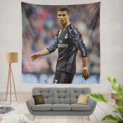 Champions League Cristiano Ronaldo Footballer Tapestry