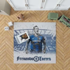Chelsea Soccer Player Fernando Torres Rug