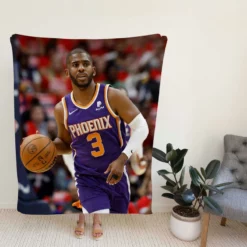 Chris Paul Phoenix Suns NBA Basketball Player Fleece Blanket