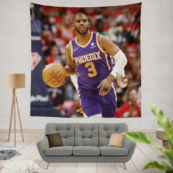 Chris Paul Phoenix Suns NBA Basketball Player Tapestry