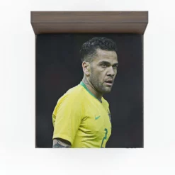 Classic Football Player Dani Alves Fitted Sheet