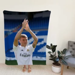 Competitive La Liga Football Player Toni Kroos Fleece Blanket