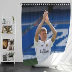 Competitive La Liga Football Player Toni Kroos Shower Curtain