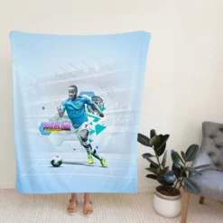 Competitive Man City Footballer Raheem Sterling Fleece Blanket