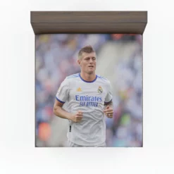 Confident Soccer Player Toni Kroos Fitted Sheet