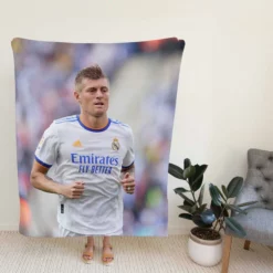 Confident Soccer Player Toni Kroos Fleece Blanket