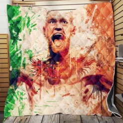 Connor McGregor UFC Wrestling Irish Fighter Quilt Blanket