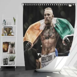 Conor McGregor Professional MMA UFC Player Shower Curtain