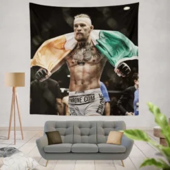 Conor McGregor Professional MMA UFC Player Tapestry