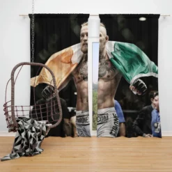 Conor McGregor Professional MMA UFC Player Window Curtain