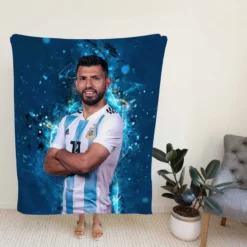 Copa America Soccer Player Sergio Aguero Fleece Blanket