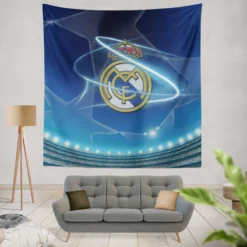 Copa De La Liga Soccer Club Real Madrid Tapestry