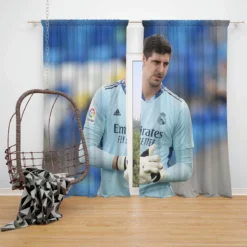 Copa del Rey Football Thibaut Courtois Window Curtain